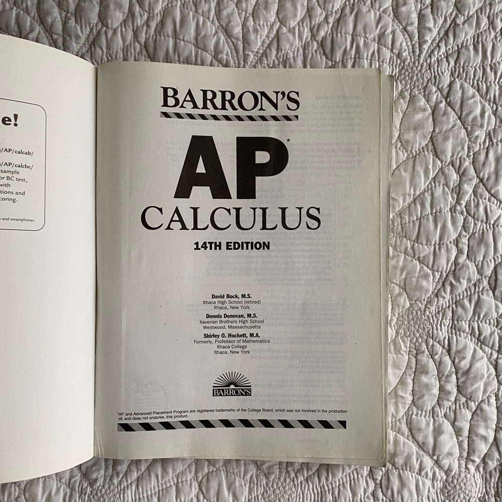 AP Barron’s Calculus Book - Picture 5 of 9